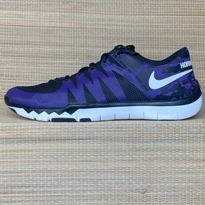 Nike Free Trainer 5.0 V6 AMP (TCU) HORNED FROGS TEXAS mens size 15